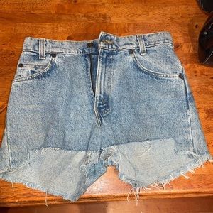 Vintage 90’s Orange Tab Levi 550 Shorts Student Fit Cut-off Shorts